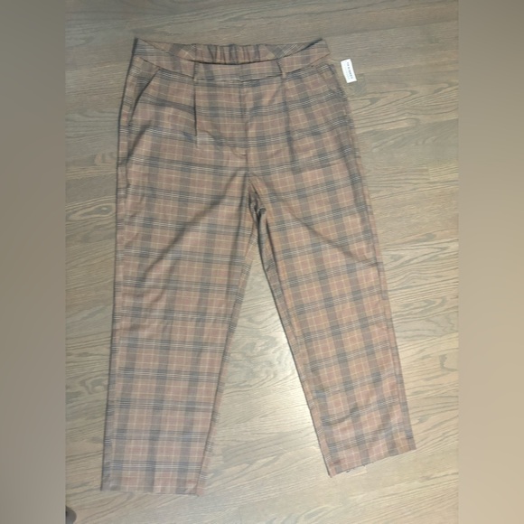NWT Old Navy Classic Plaid Trousers  XXL T - Picture 1 of 6